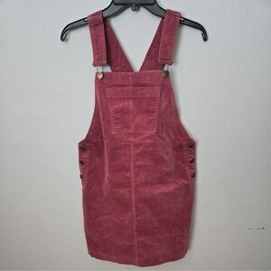 Forever 21 Women's Cotton Dusty Rose Skirt Overalls. Size Medium